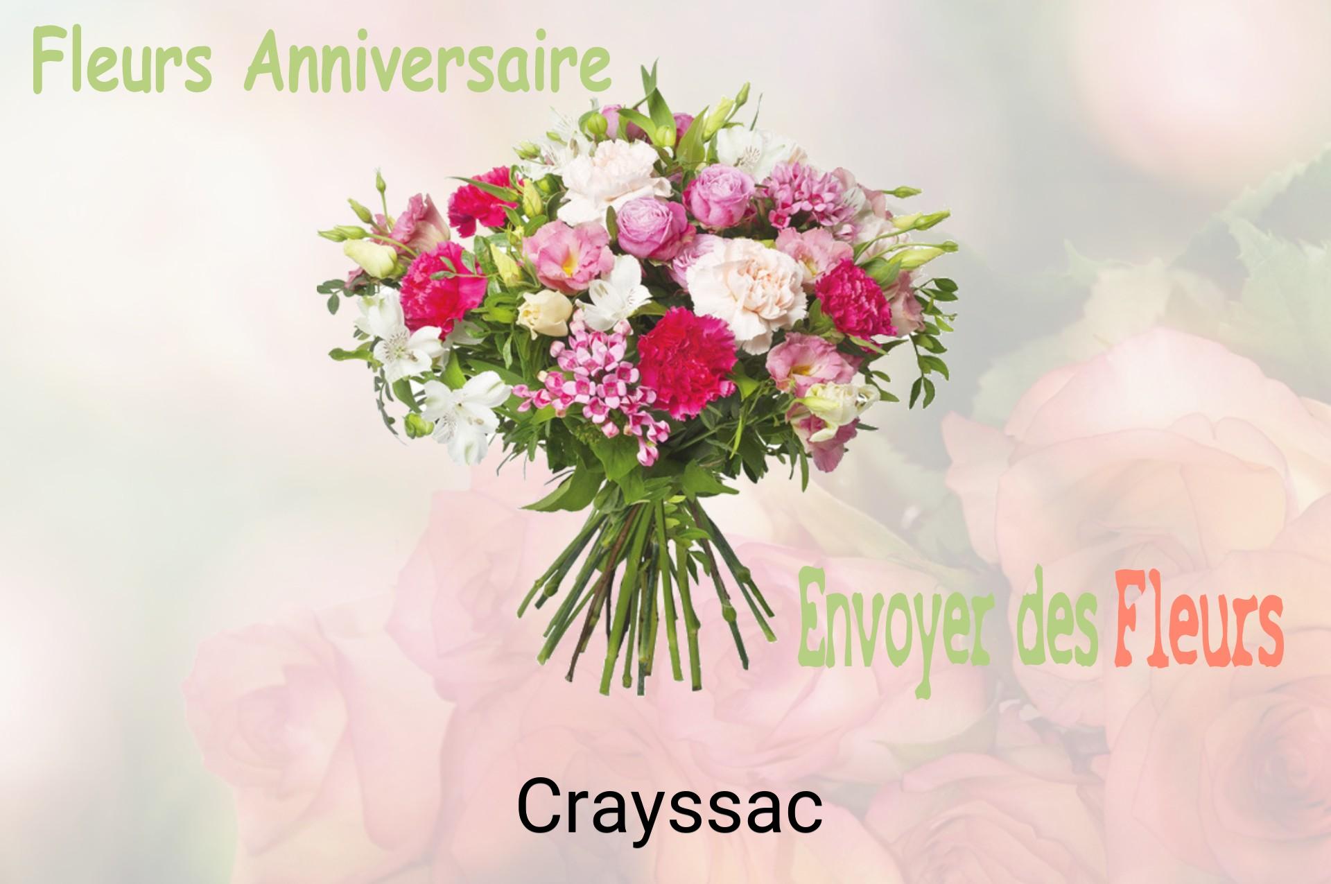 Bouquet de fleurs d’anniversaire livré à Crayssac
