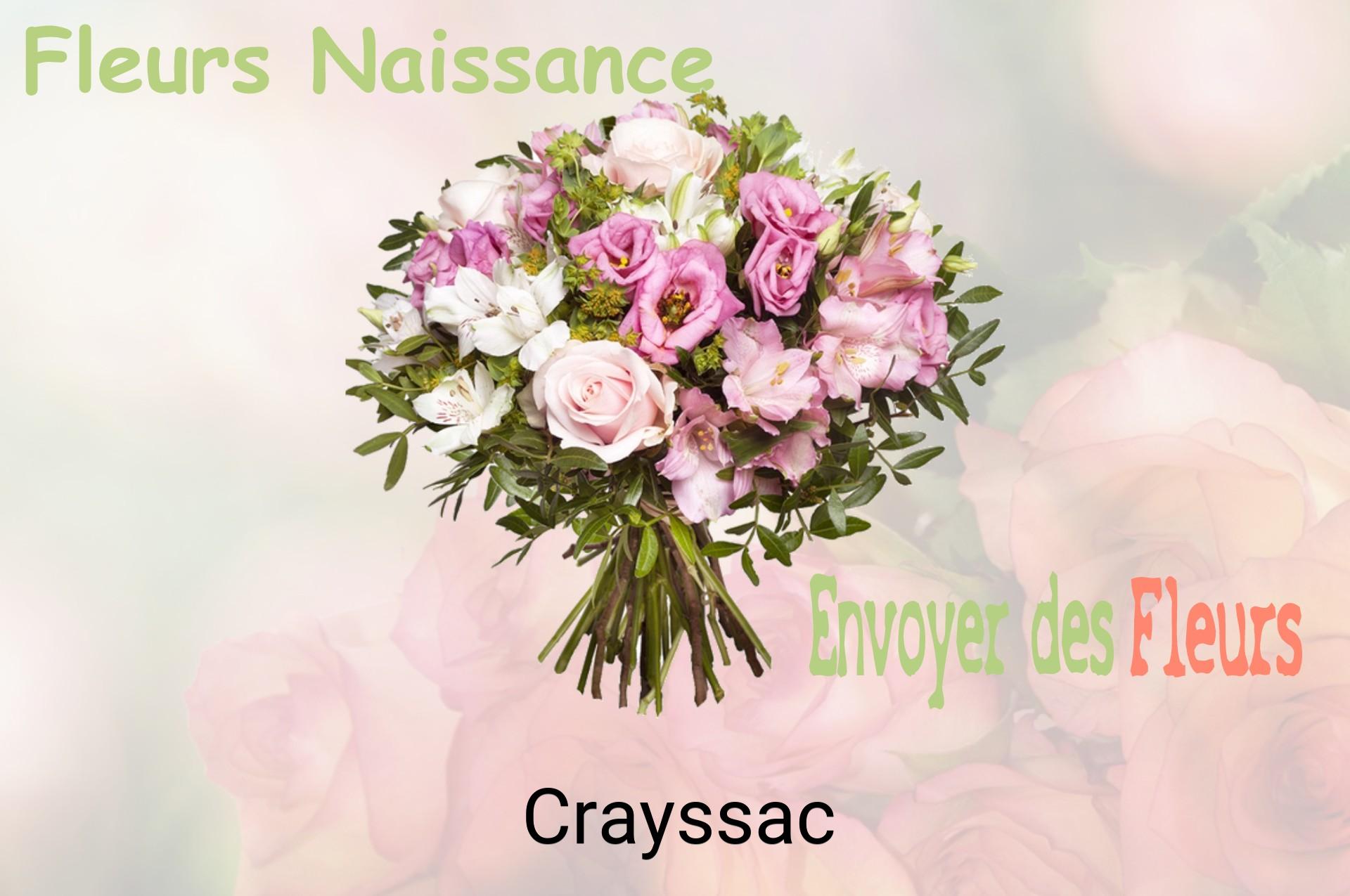 Bouquet de fleurs de naissance livré à Crayssac